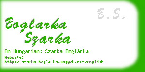 boglarka szarka business card