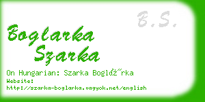 boglarka szarka business card